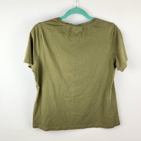 The RealReal KOTN Green Embroidered Logo Short Sleeve Tee sz XL - Picture 2 of 7